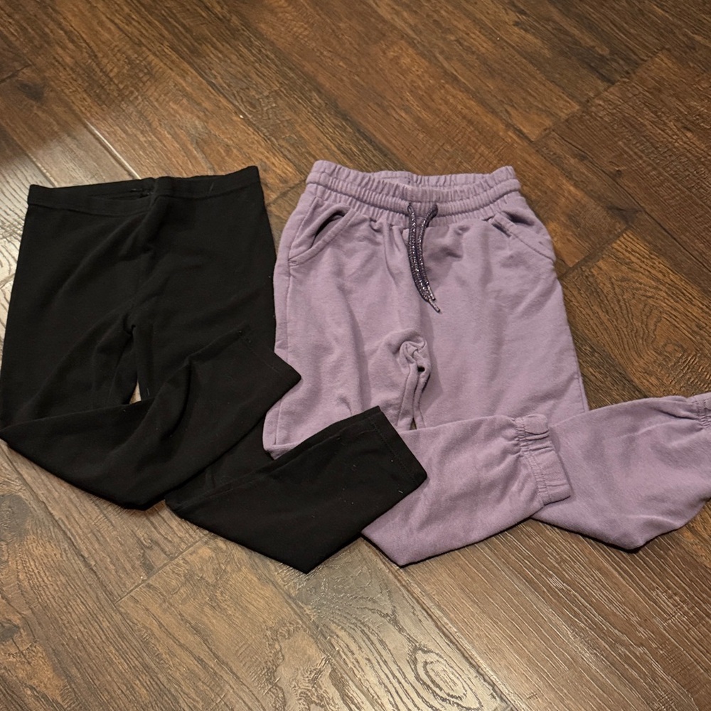 Kids Black and Purple Bottoms